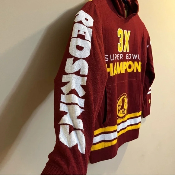 WASHINGTON REDSKINS NFL 3X Super Bowl Champions Sweater Size Medium M - Picture 2 of 12
